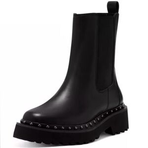 Vince Camuto Black Studded Ankle Booties | Size US 8